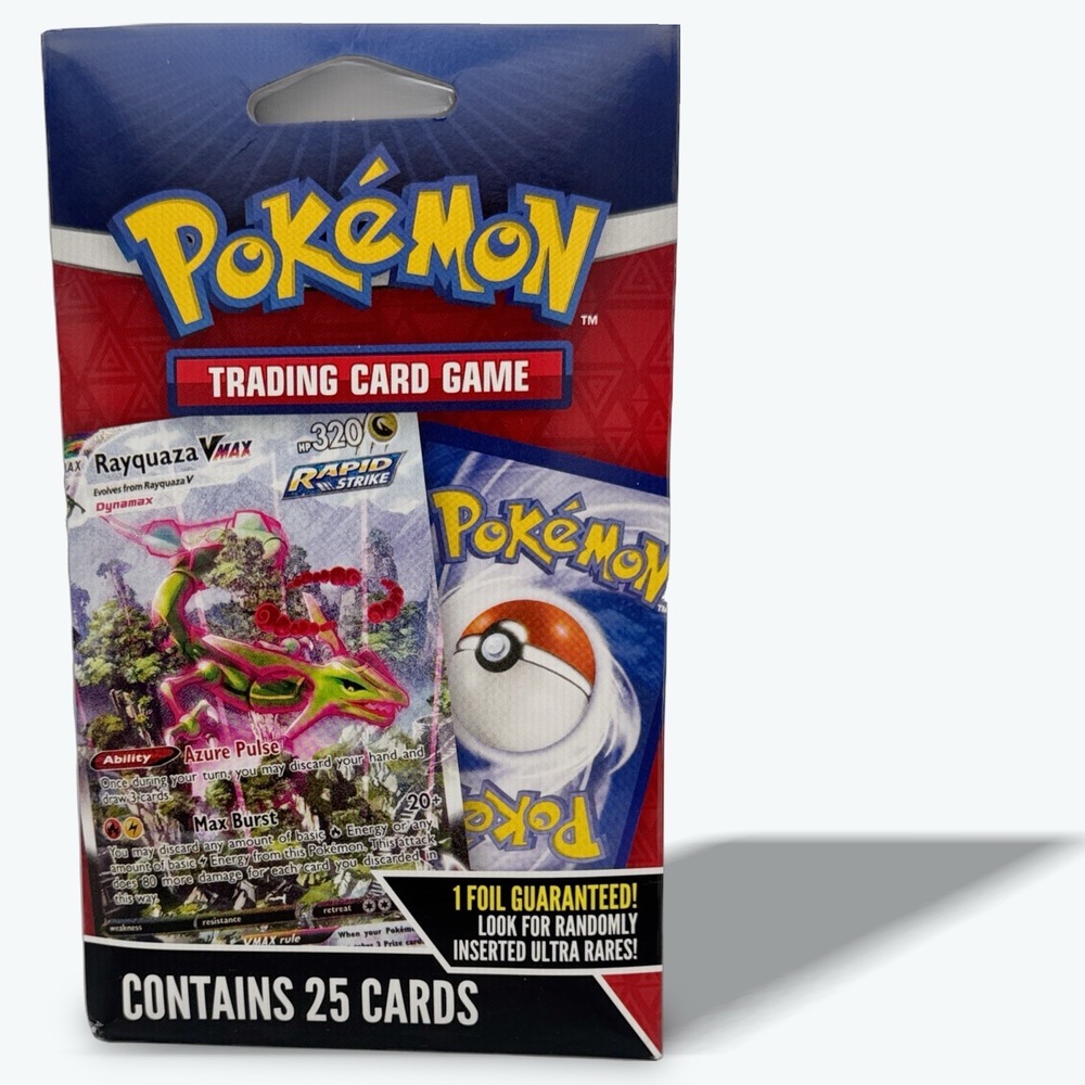Pokemon Sealed TCG‎ Rayquaza VMax With 25 Cards And 1 Guaranteed Foil Card